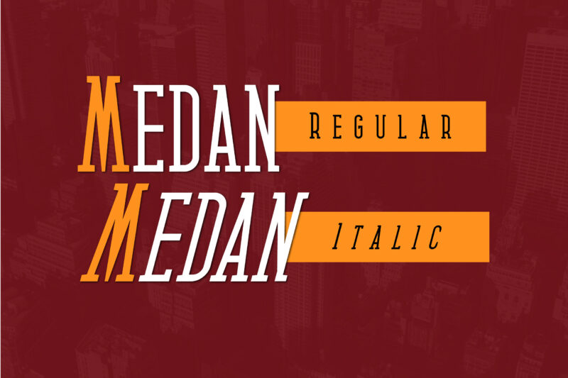 Medan Slab Condensed Slab Serif Font