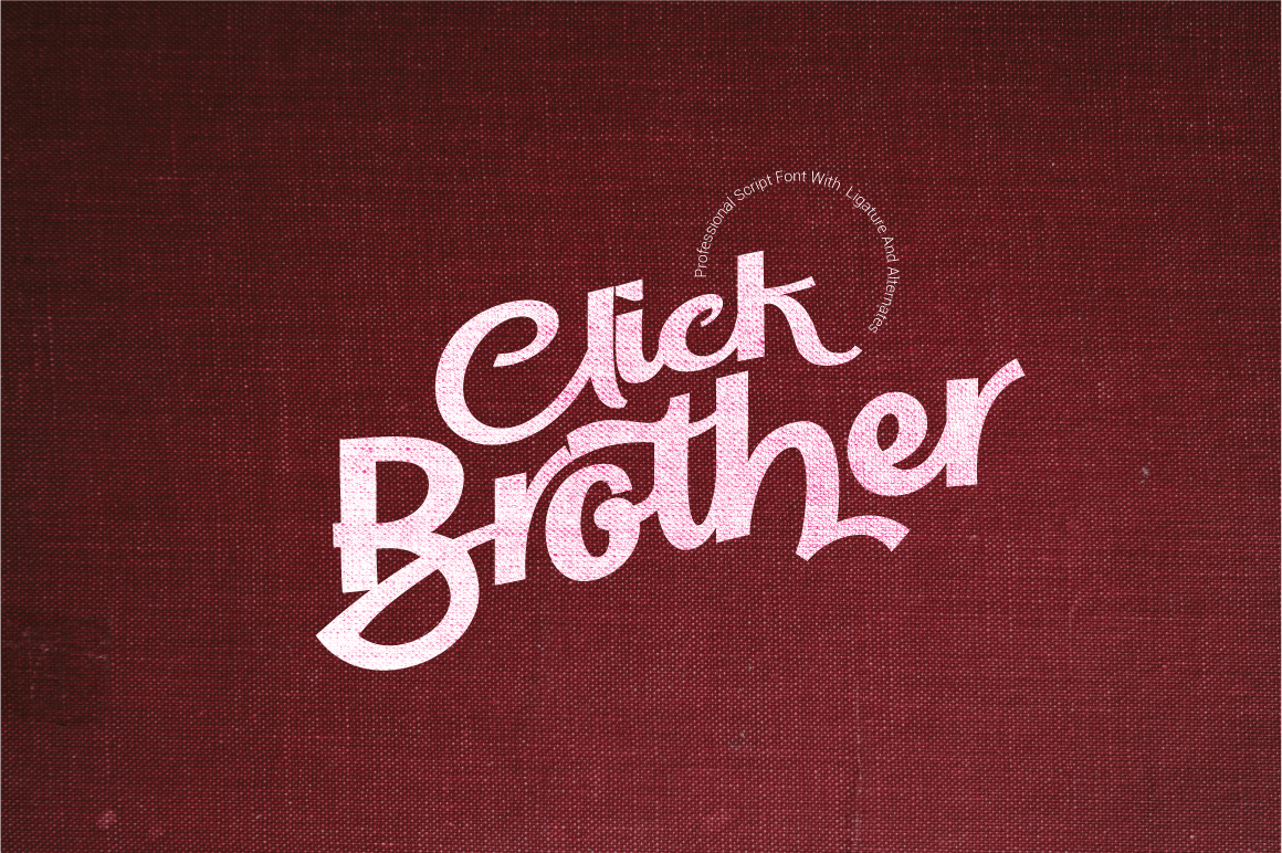 Click Brother Elegant Script Font