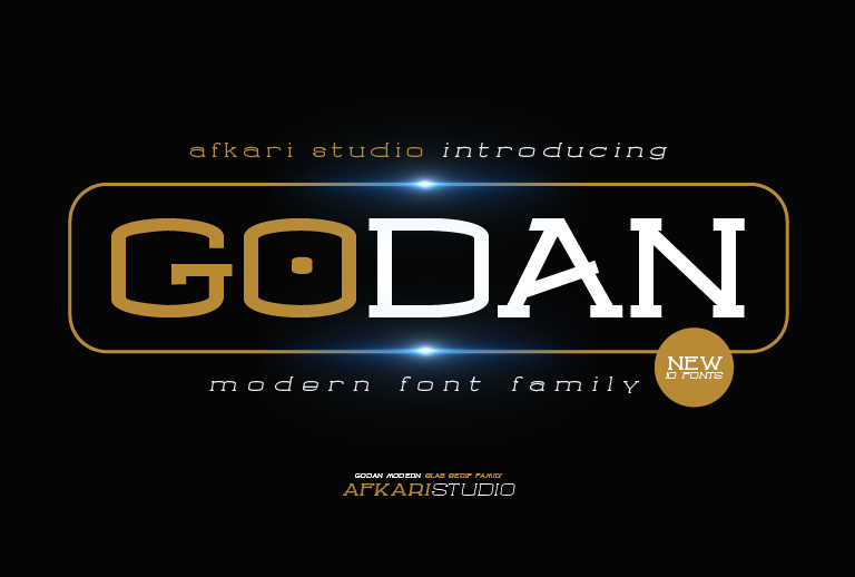 Godan Modern Slab Serif Font Family