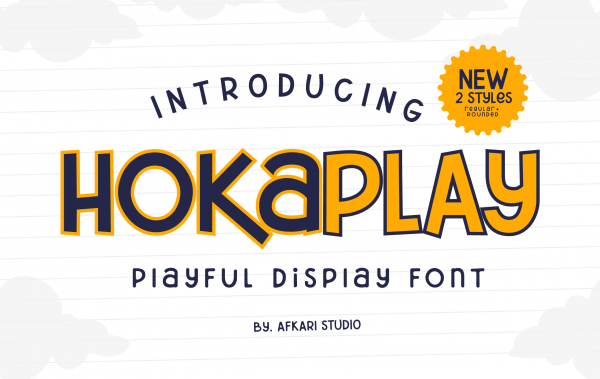 Hokaplay - Playful Display Font