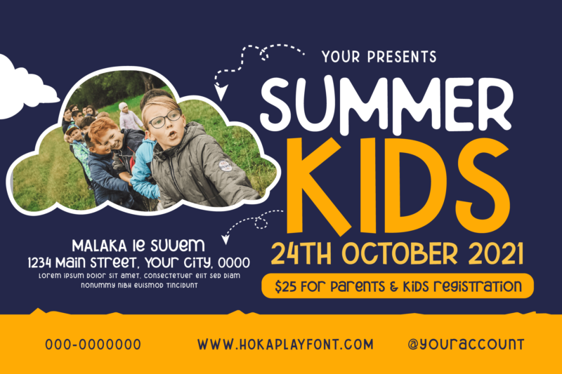 Hokaplay - Playful Display Font