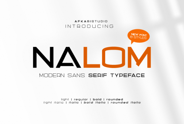 Nalom Modern Sans Serif Font