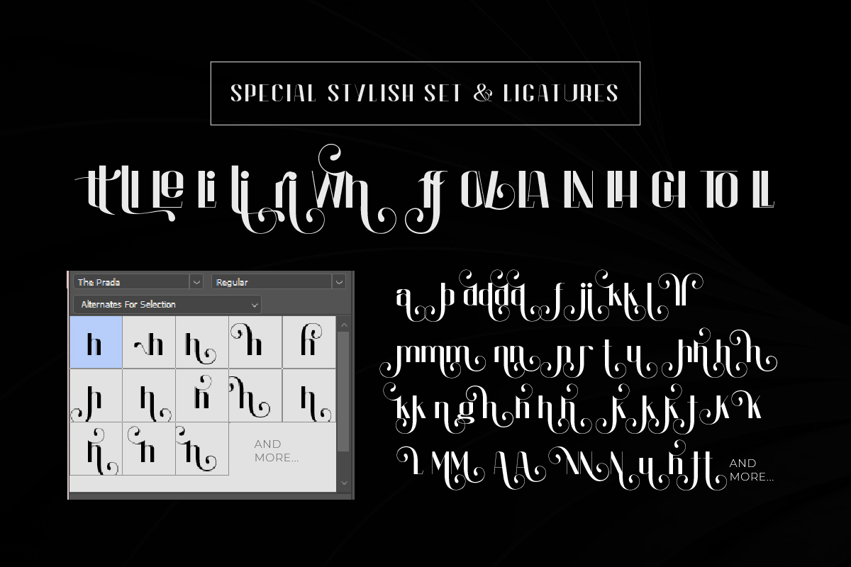 The Prada - Modern Stylish Sans Serif Font