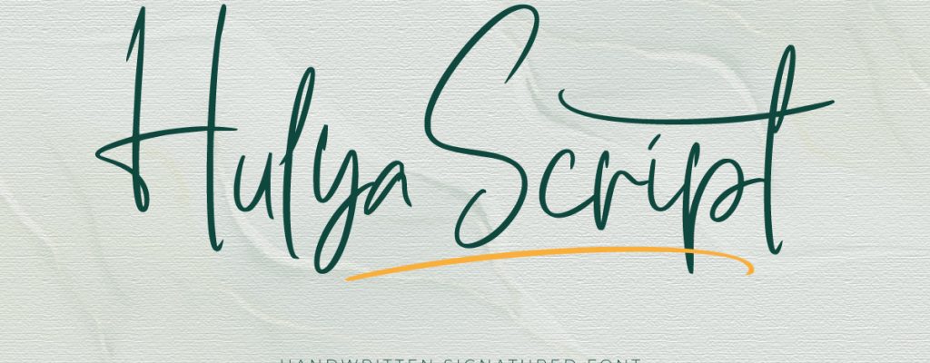 Hulya Script Handwritten Signature Font