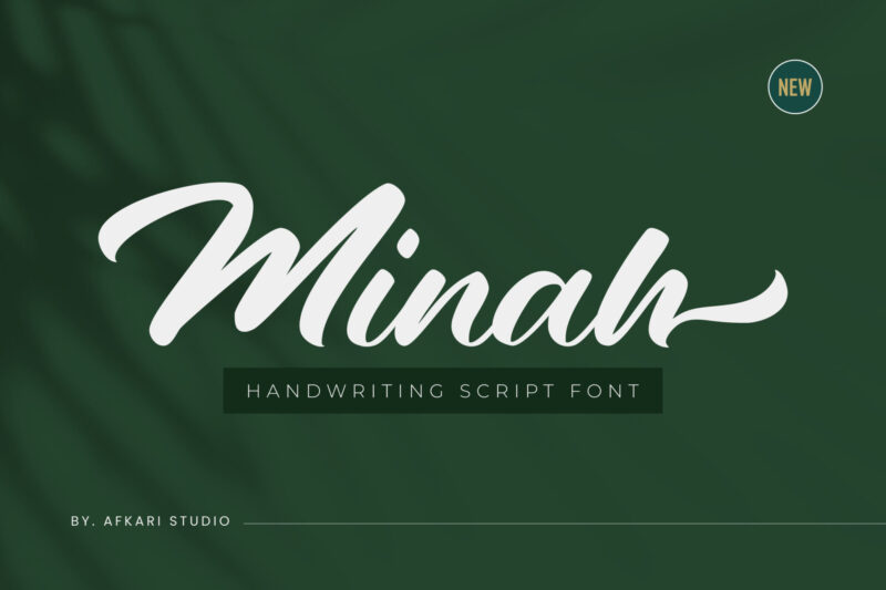 Minah - Handwriting Script Font