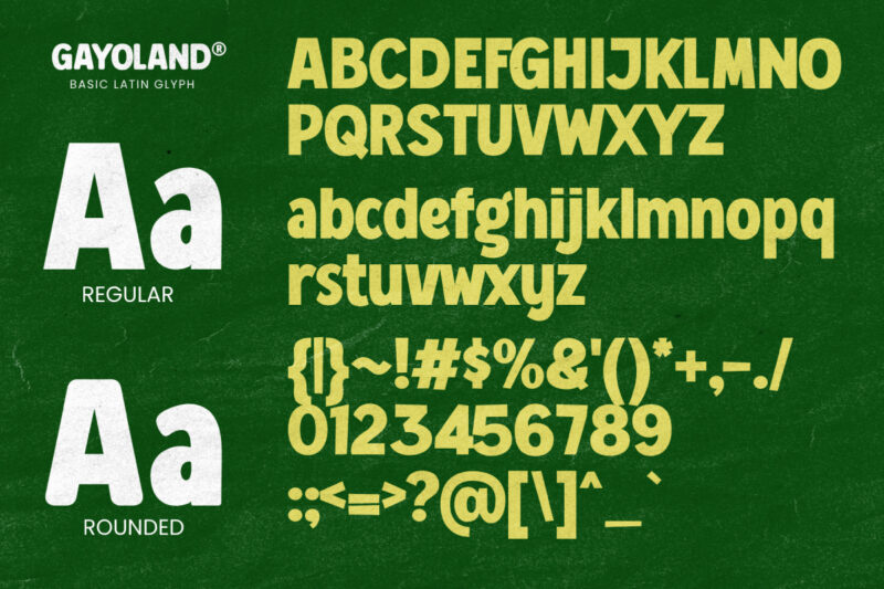 Gayo Land - Sans Serif Display Bold Font