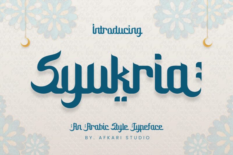 Syukria - An Arabic Style Typeface