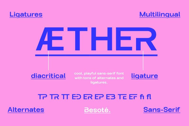 Basote - Modern Logo Font Typeface