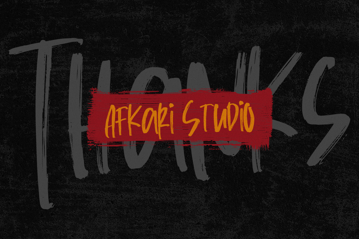 Russed - Handwritten Brush Font