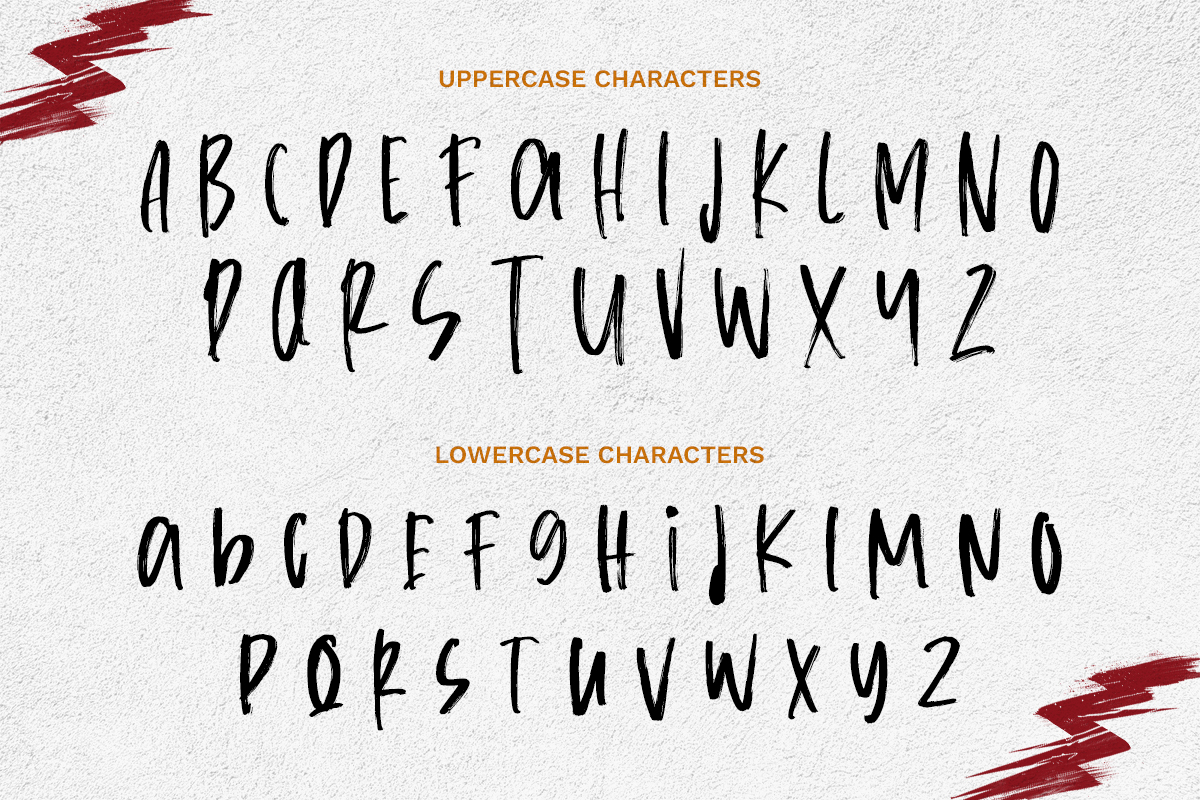 Russed - Handwritten Brush Font