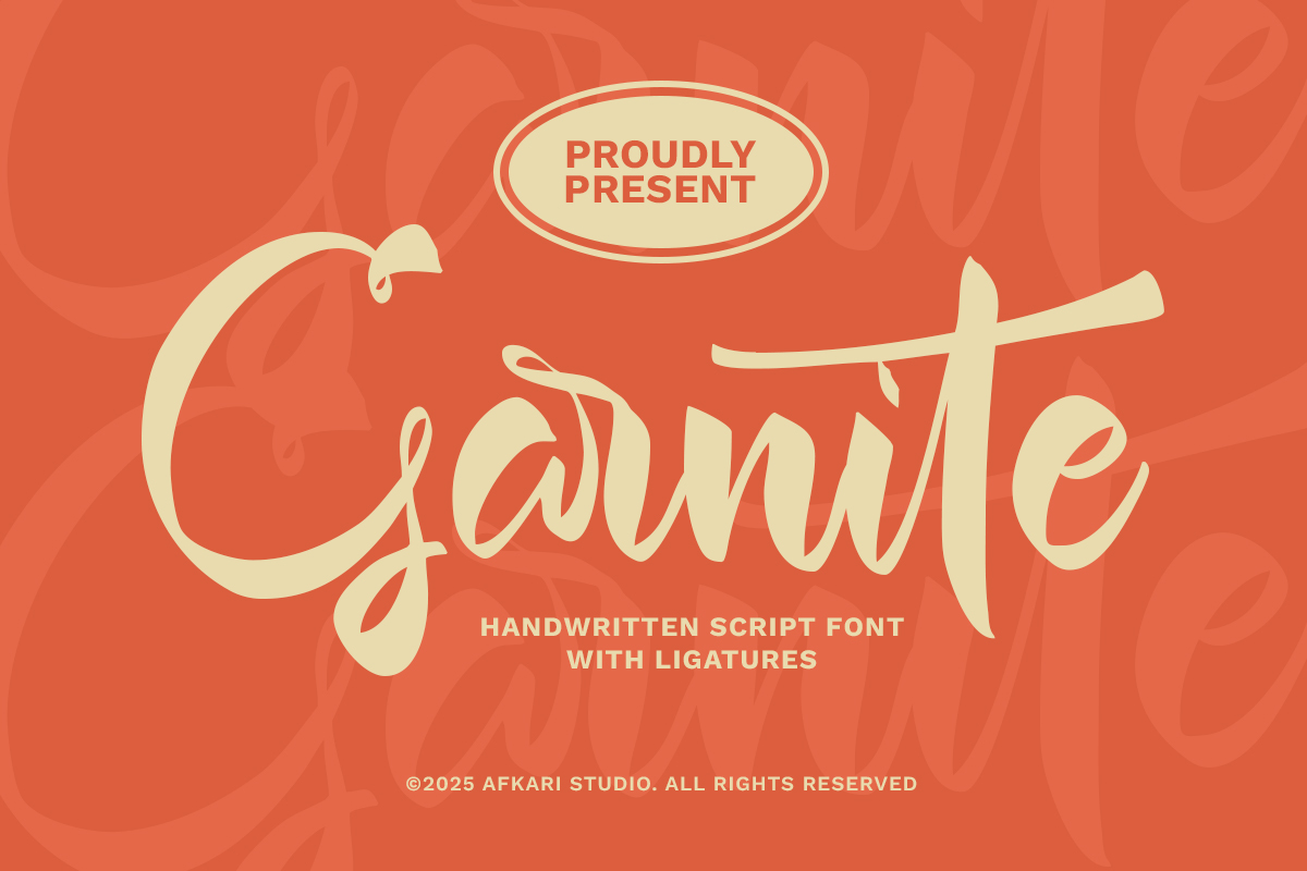 Garnite - Handwritten Script Font