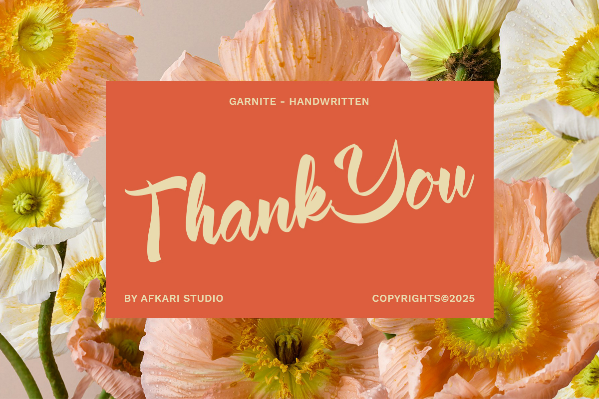 Garnite - Handwritten Script Font