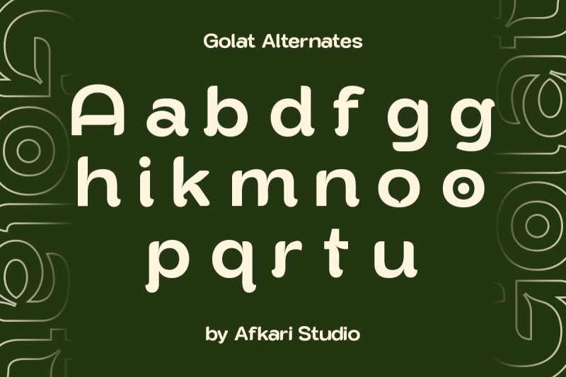 Golat - Modern Sans Serif Display Font