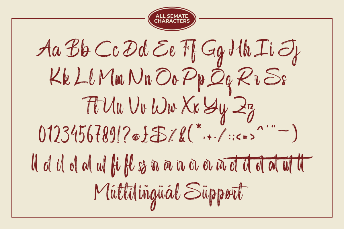 Semate - Handwritten Brush Font
