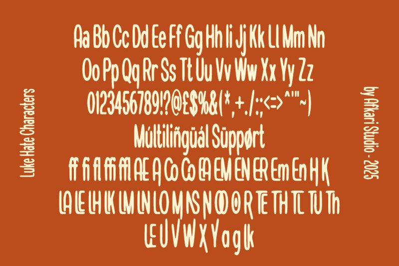 Luke Hate - Smooth Display Condensed Font