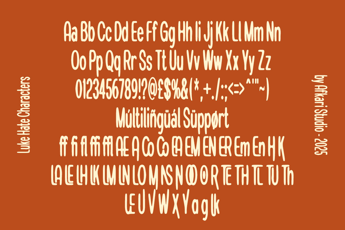 Luke Hate - Smooth Display Condensed Font