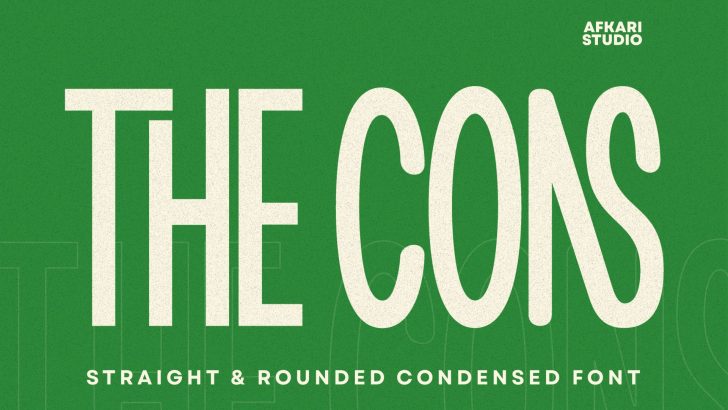 The Cons - Condensed Sans Serif Display Font