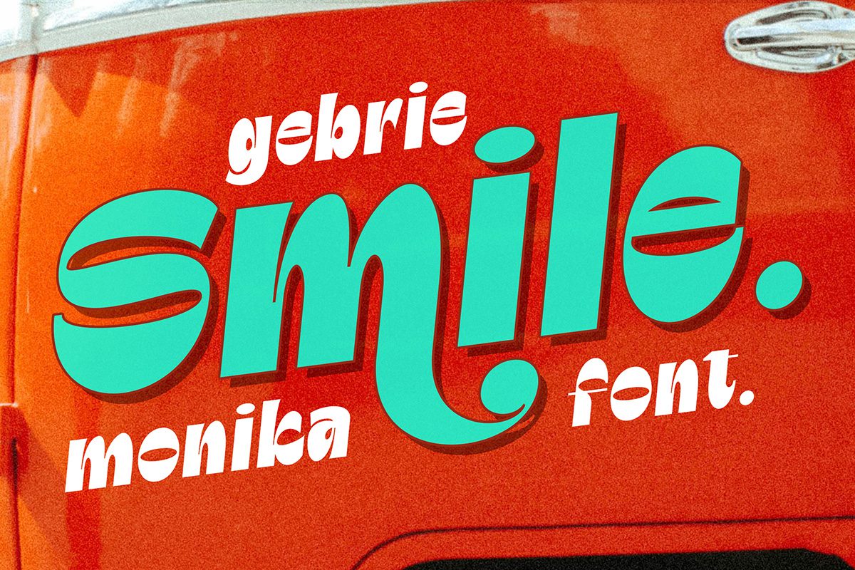 Gebrie Monika - Modern Display Sans Typeface