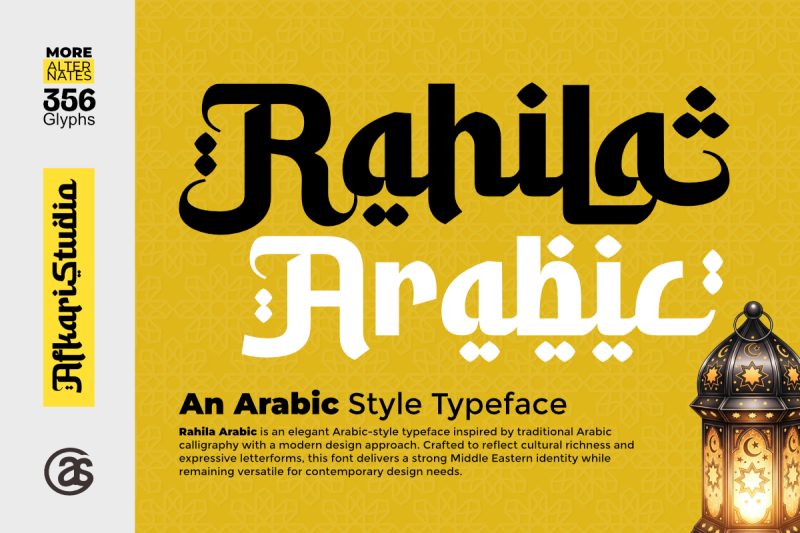 Rahila Arabic - An Arabic Style Typeface Font