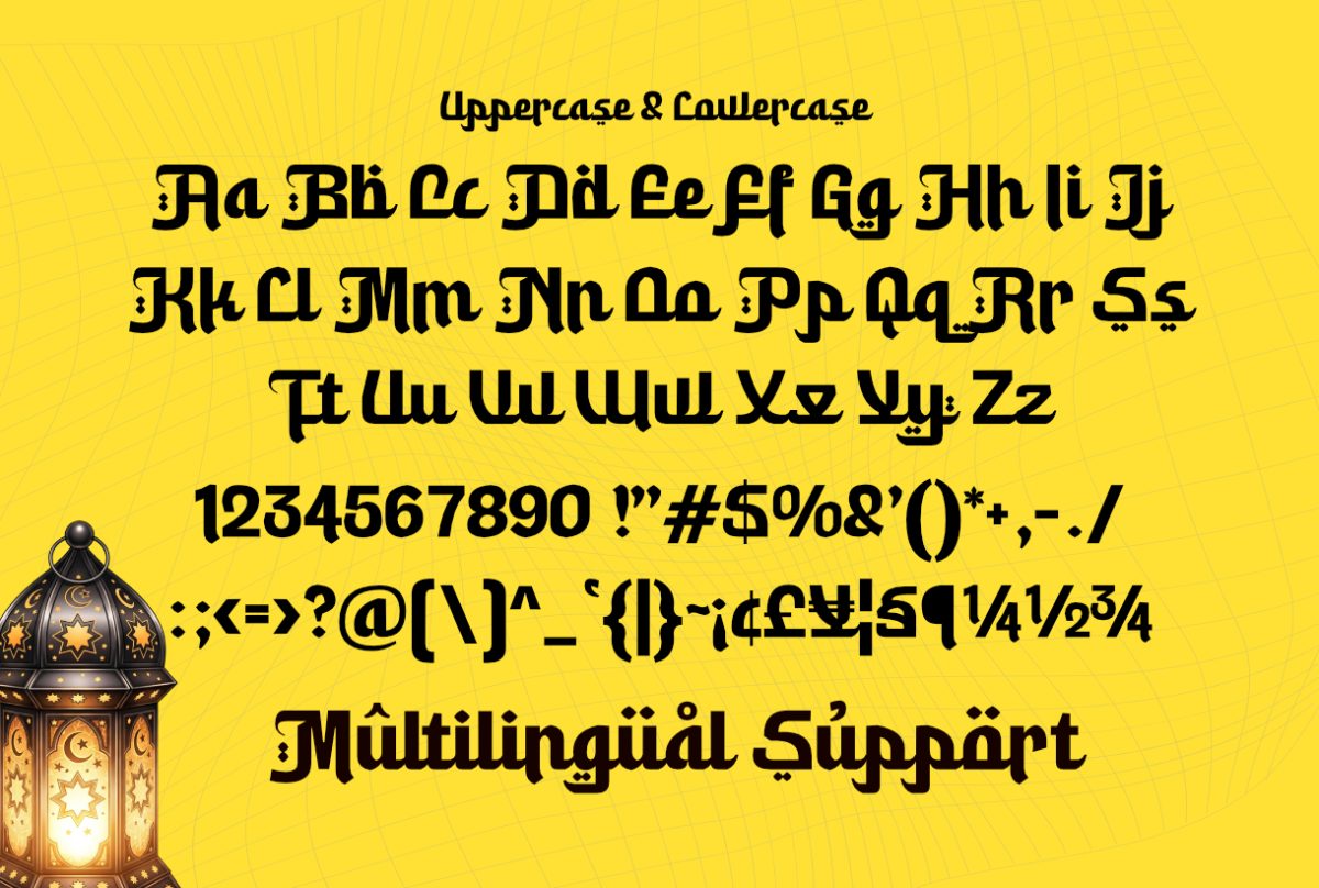 Rahila Arabic - An Arabic Style Typeface Font