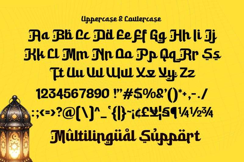 Rahila Arabic - An Arabic Style Typeface Font