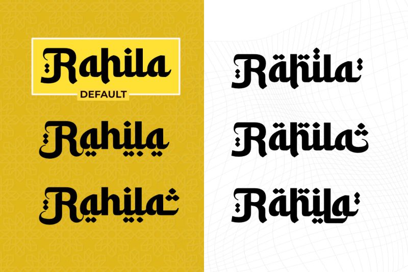 Rahila Arabic - An Arabic Style Typeface Font