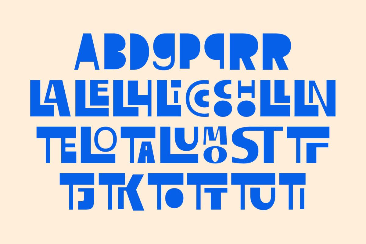 Razor Block – Unique Display Font with Mixed Weight Characters