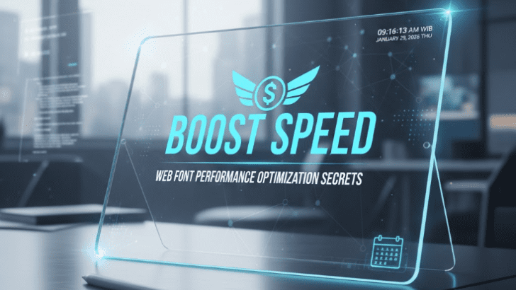Boost Speed: Web Font Performance Optimization Secrets