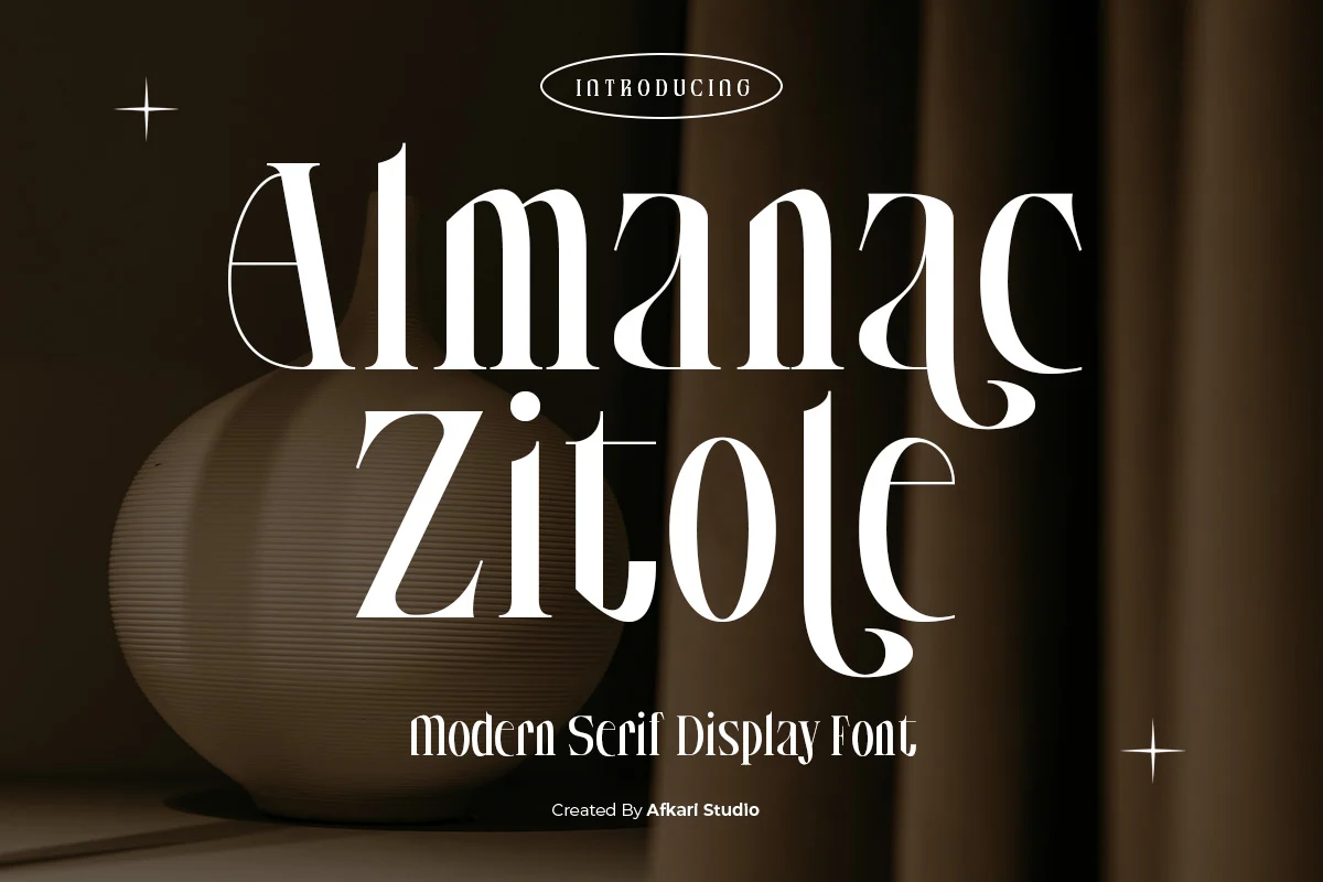 Almanac Zitole - Modern Serif Display Font