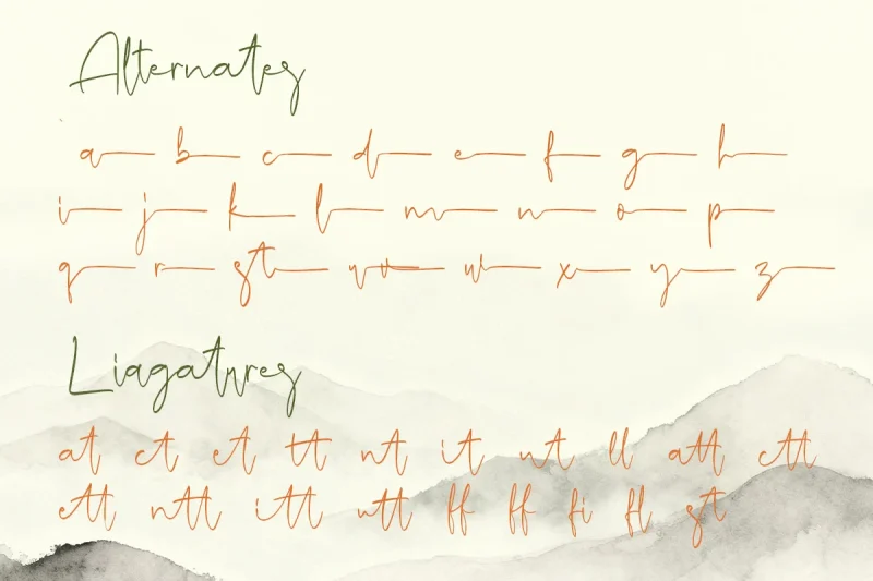 Resetta Milestone - Handwritten Signature Script Font