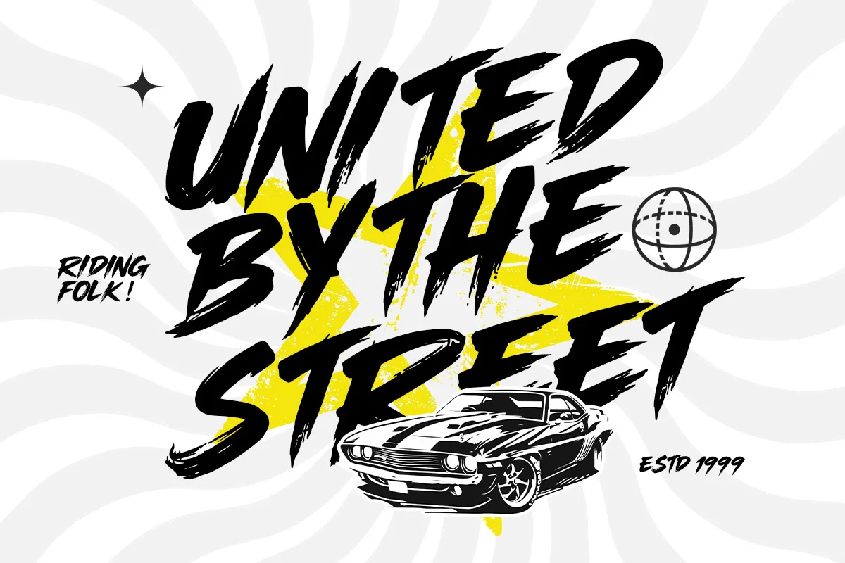 Rush Zone - Handwritting Brush Font