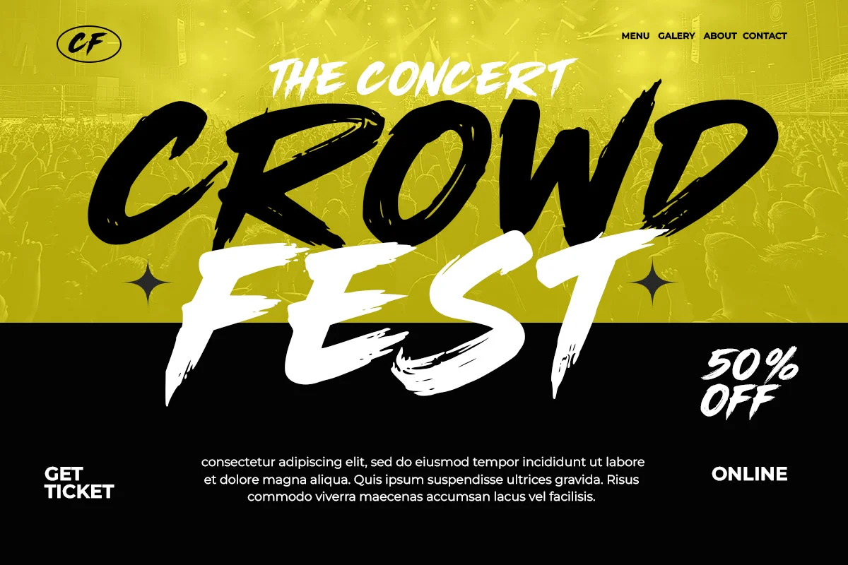 Rush Zone - Handwritting Brush Font