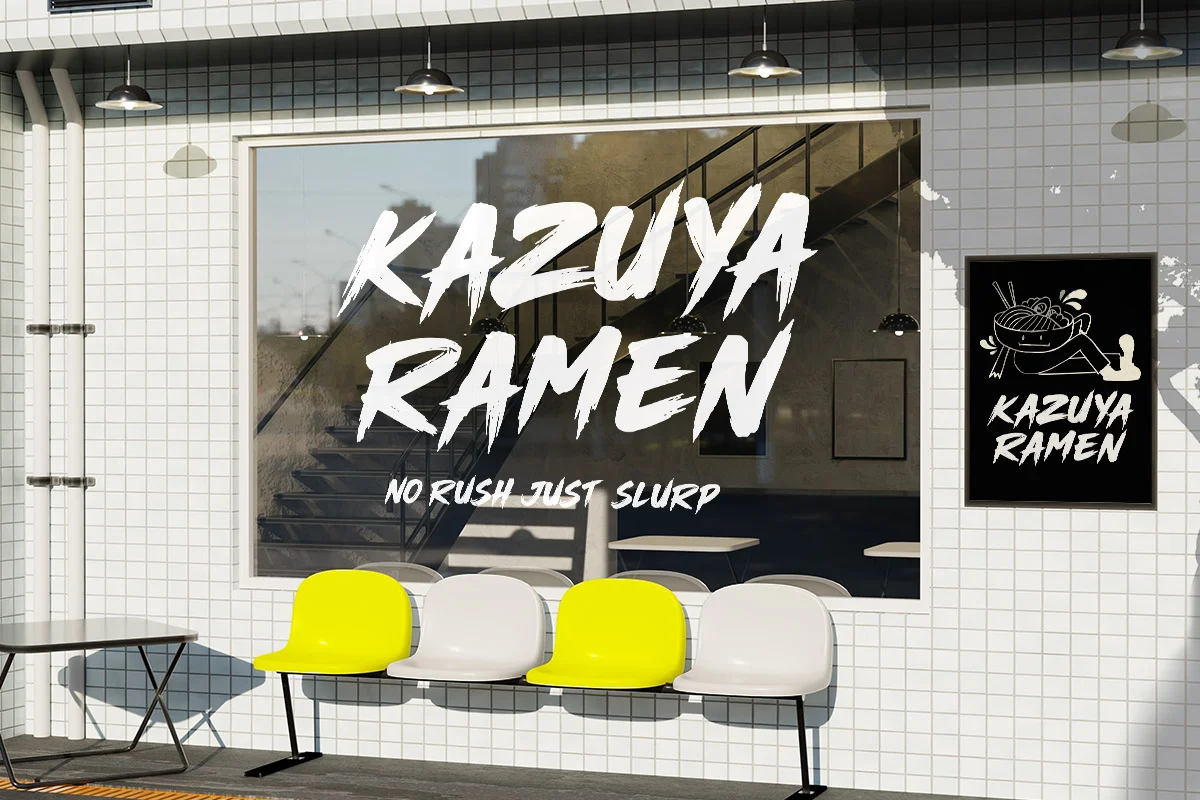 Rush Zone - Handwritting Brush Font