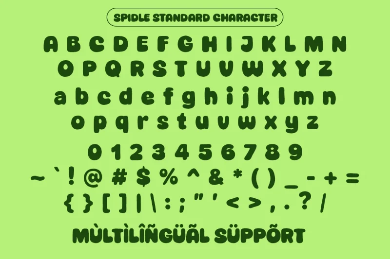 Spidle - Playful Fun Display Font