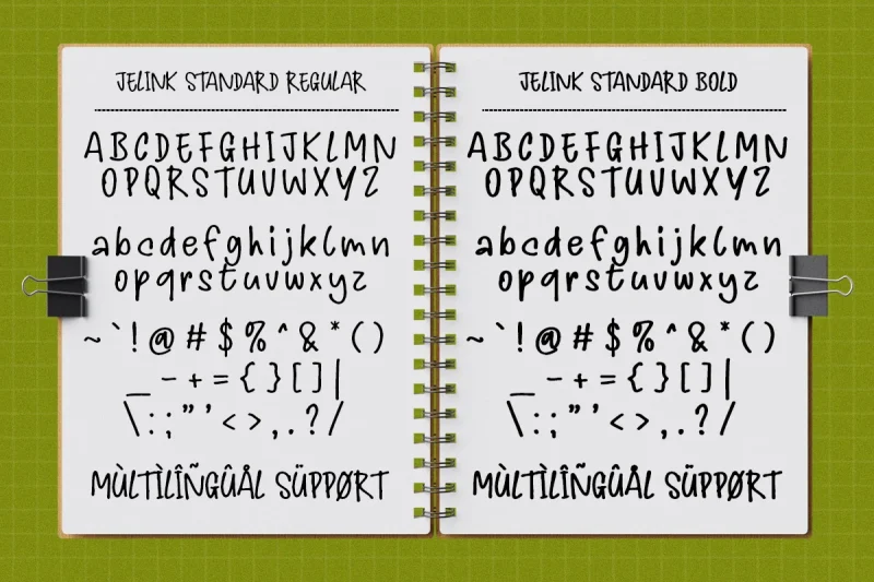 Jelink - Handwritten Marker Note Font