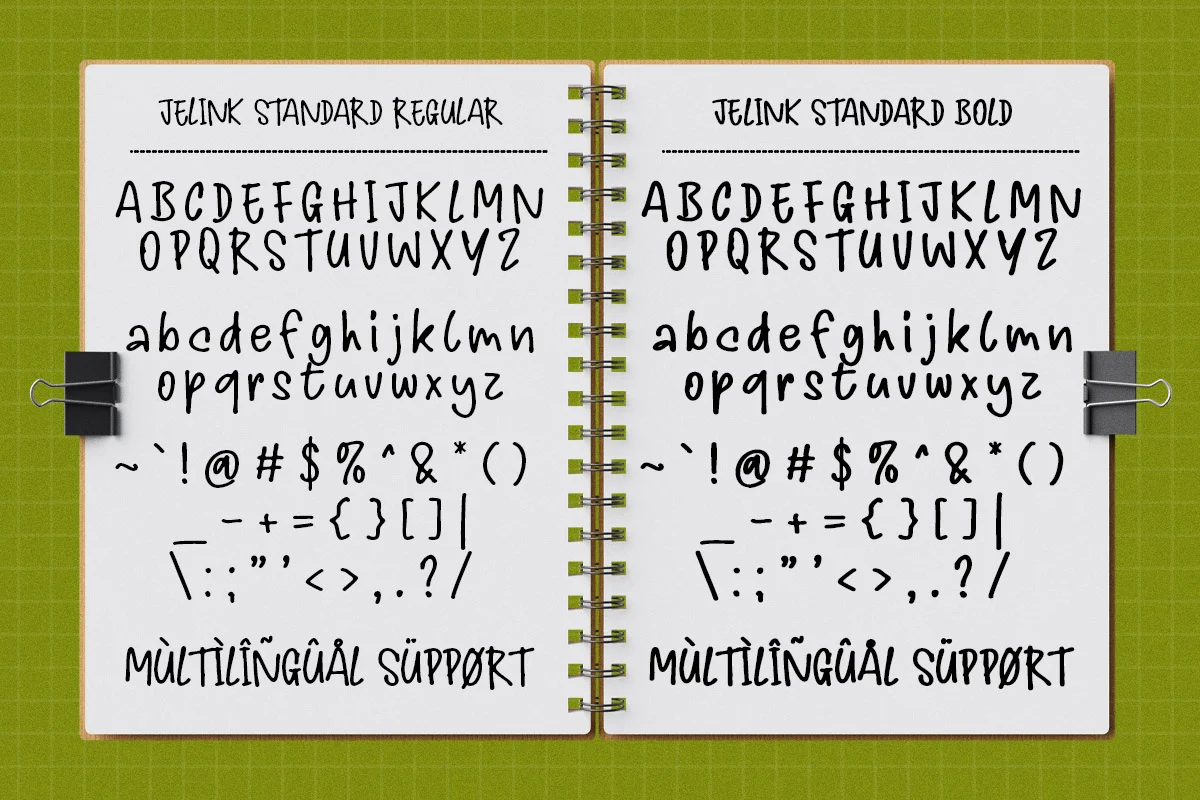 Jelink - Handwritten Marker Note Font