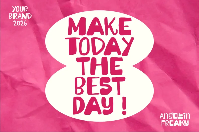 Angellin Freaky - A Ugly Playful Font