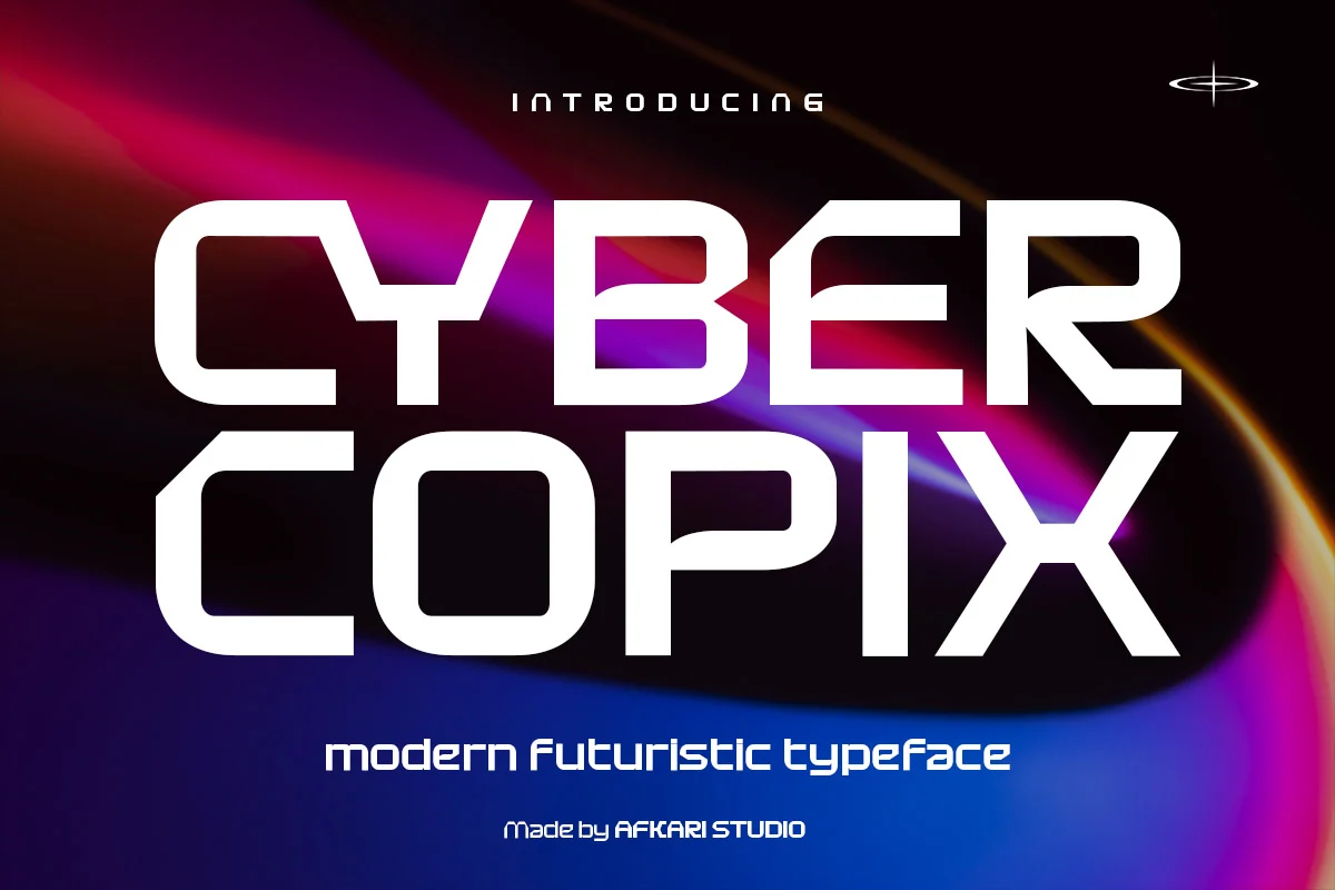 Cyber Copix - Modern Futuristic Sci-Fi Font