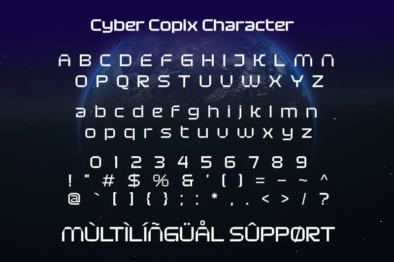 Cyber Copix - Modern Futuristic Sci-Fi Font
