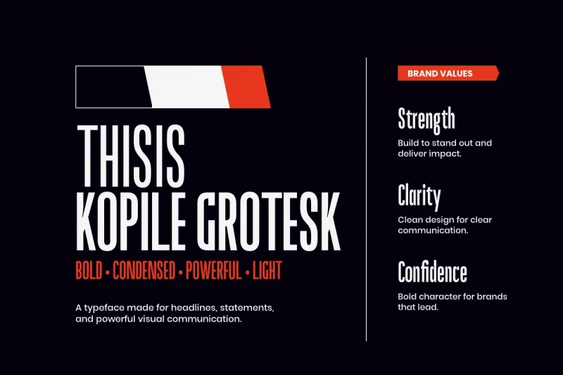 Kopile - Condensed Sans Serif Typeface