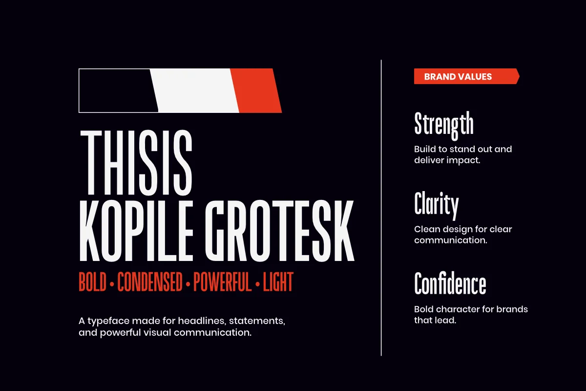 Kopile - Condensed Sans Serif Typeface