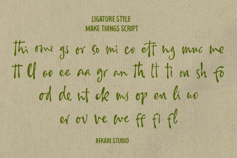Make Things - Sans and Script Font Duo Typeface