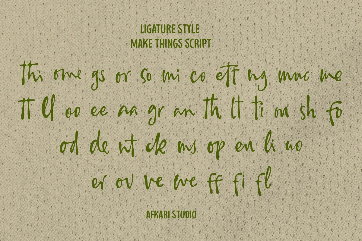 Make Things - Sans and Script Font Duo Typeface