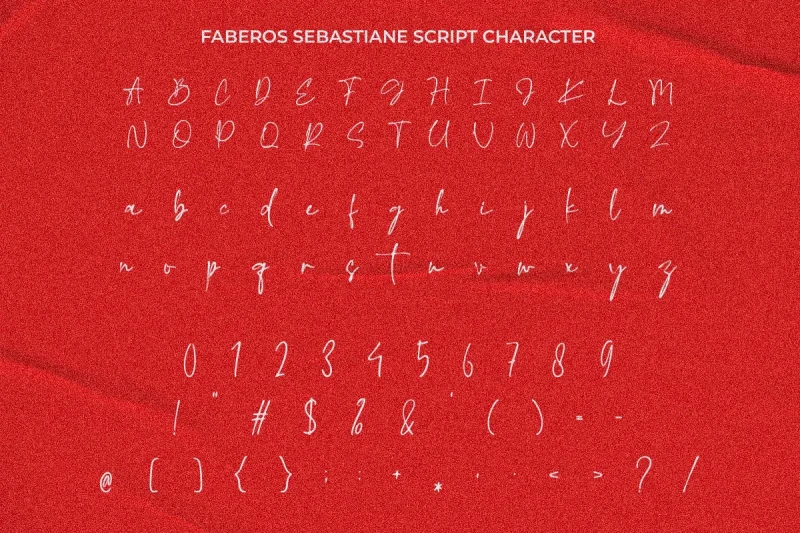 Faberos Sebastian - Font Duo Handwritten and Script Font