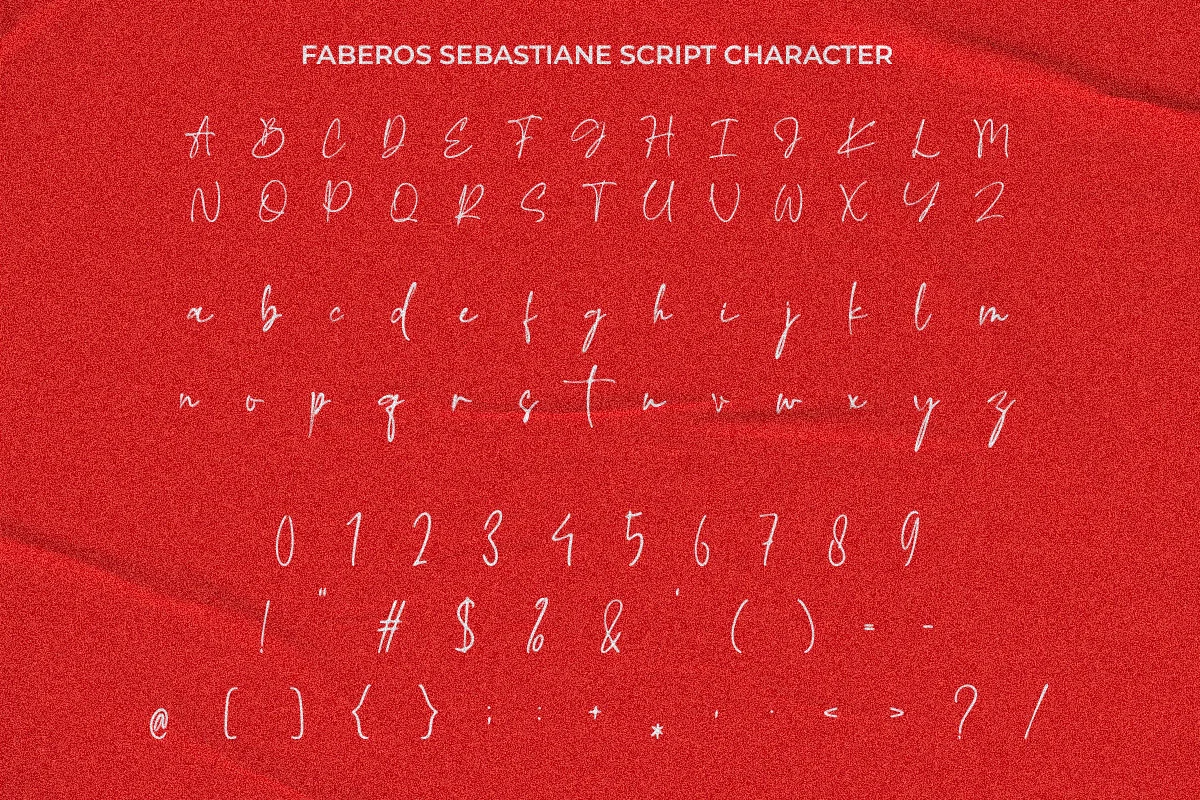 Faberos Sebastian - Font Duo Handwritten and Script Font
