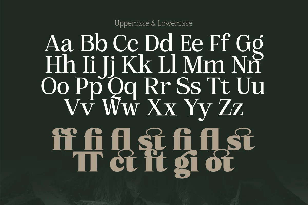 Mount Sagilite – Modern Serif Family Typeface with Variable Font