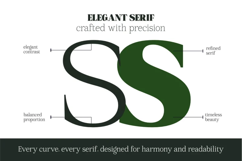 Mount Sagilite – Modern Serif Family Typeface with Variable Font