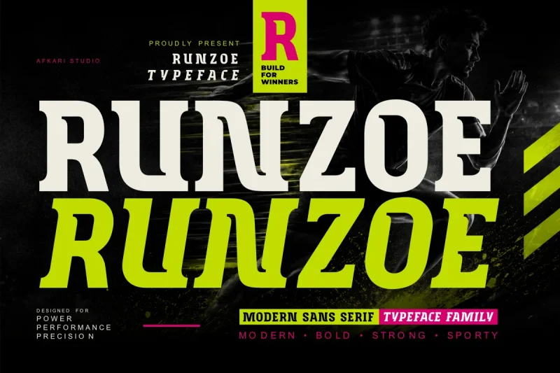 Runzoe – Modern Sans Serif Display Typeface