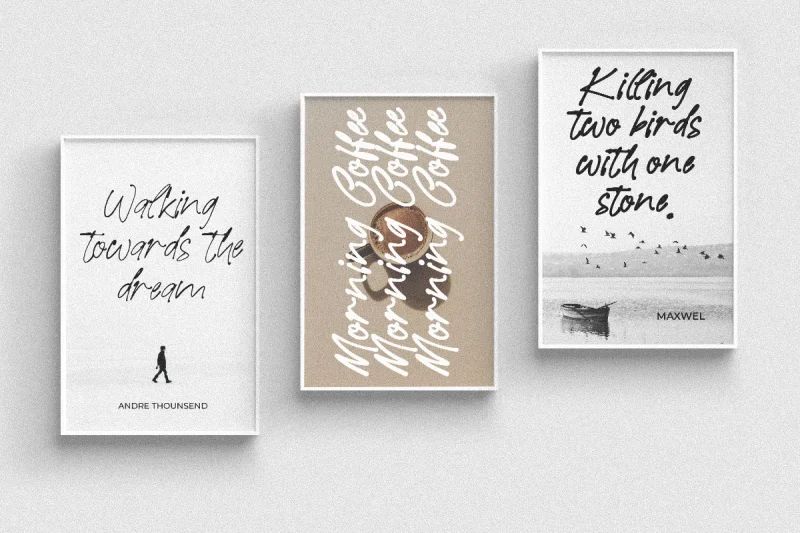 Golden Room handwritten script font by Afkari Studio