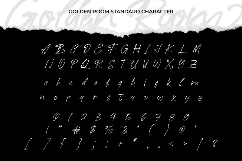 Golden Room handwritten script font by Afkari Studio